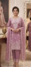 Floral Embroidered Kurta Pant Set