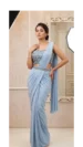 Embellished Pre-Draped Saree Set