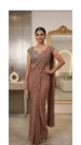 Embroidered Pre-Draped Saree Set