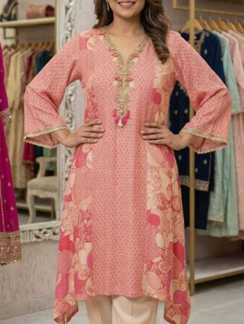Printed Kurta Pant Set