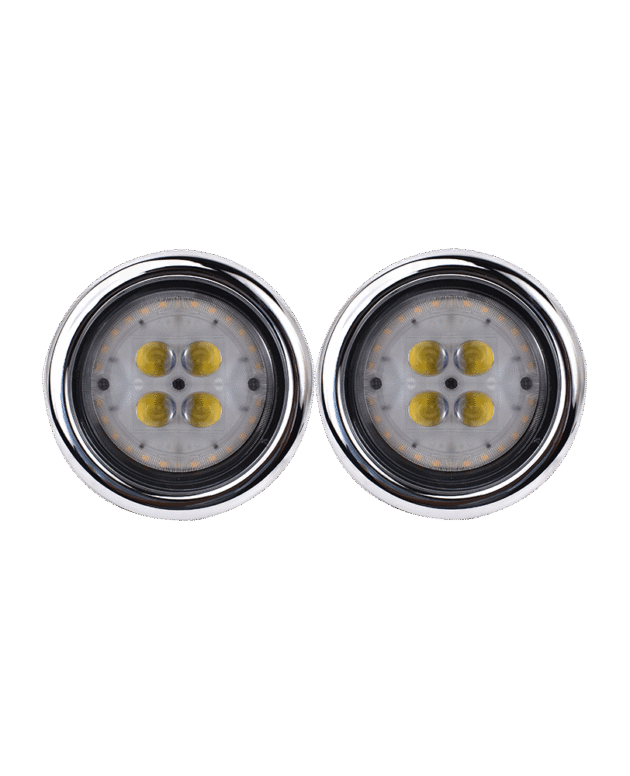 EECO 4 LED DUAL WITH DRL AMBER