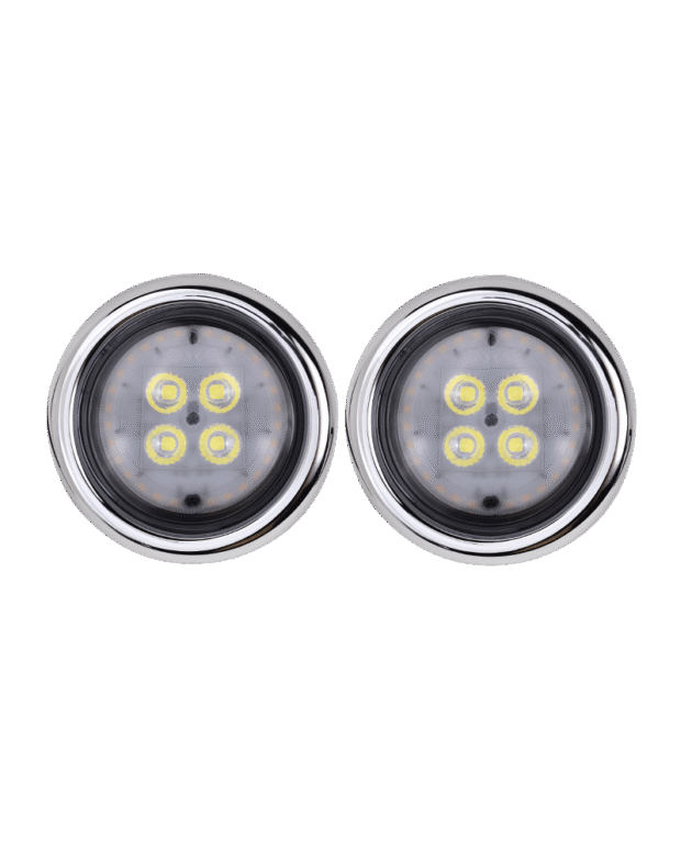 EECO 4 LED WHITE WITH DRL AMBER