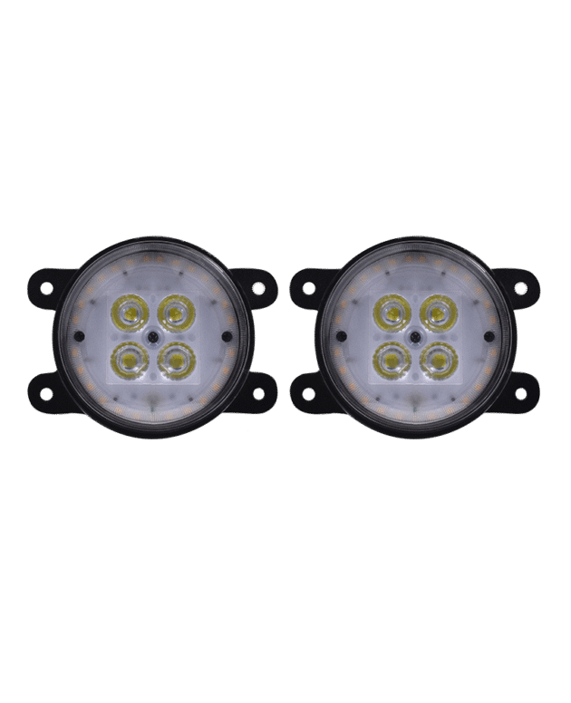 Universal 4 LED White With DRL Amber