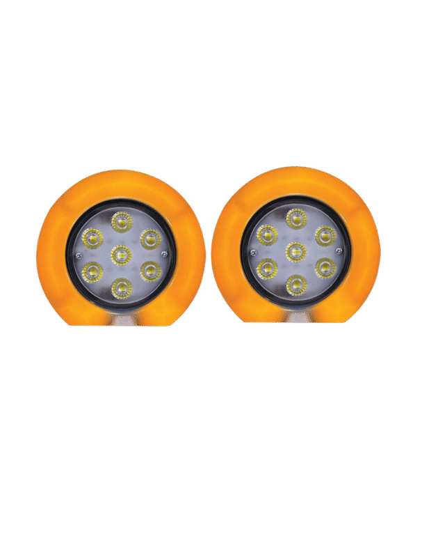 BOLERO 7 LED WHITE WITH DRL AMBER