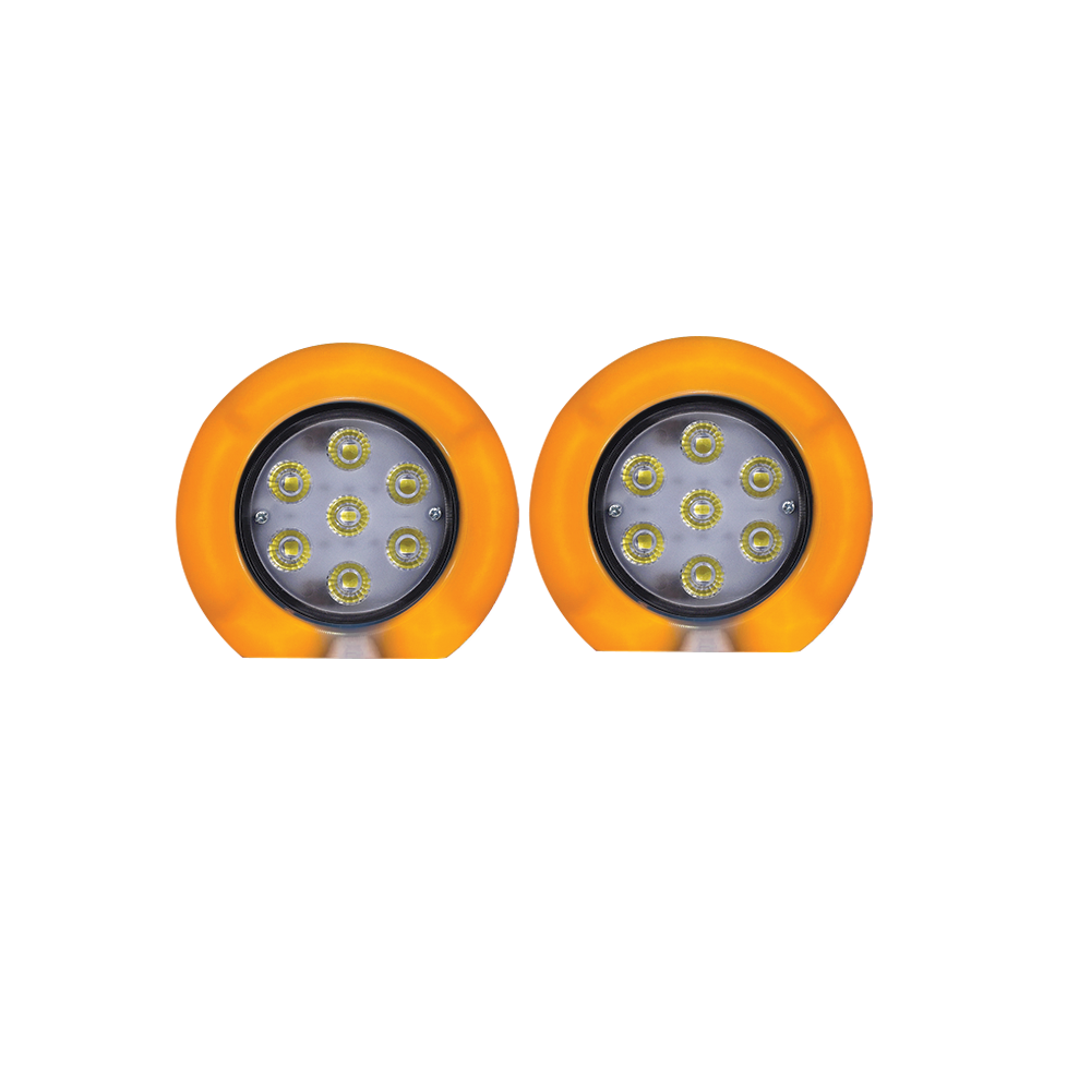 BOLERO 7 LED WHITE WITH DRL AMBER